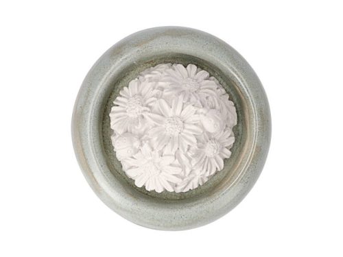 Aromakő kerámia alátéttel - körömvirág 7 cm